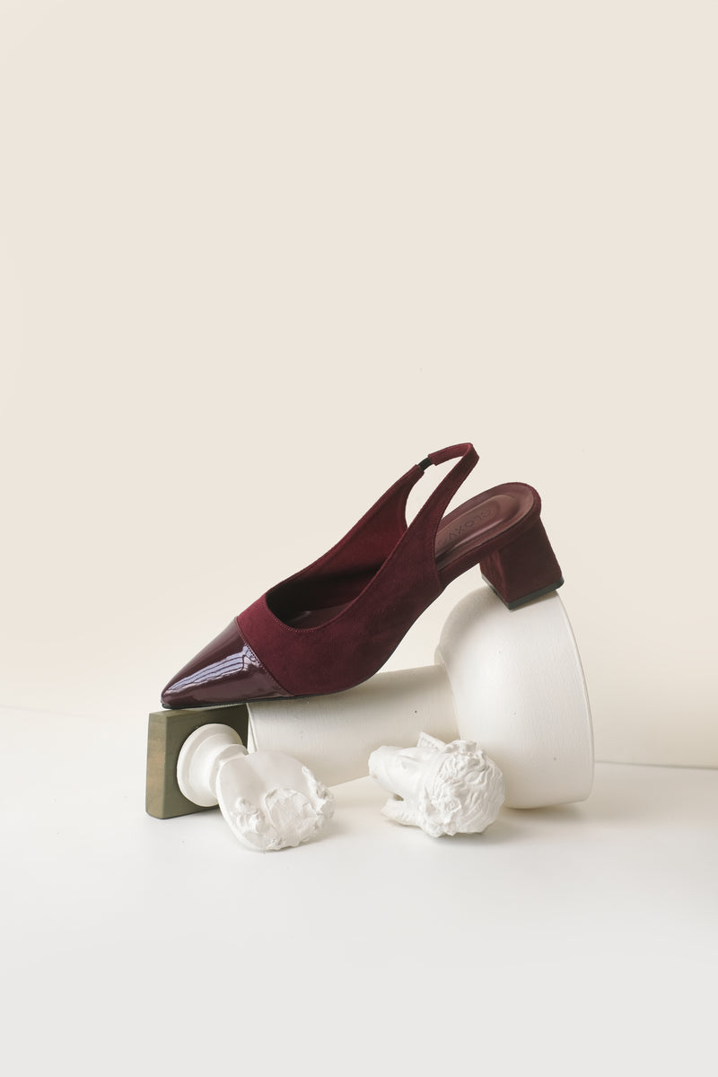Estella Heels | Maroon