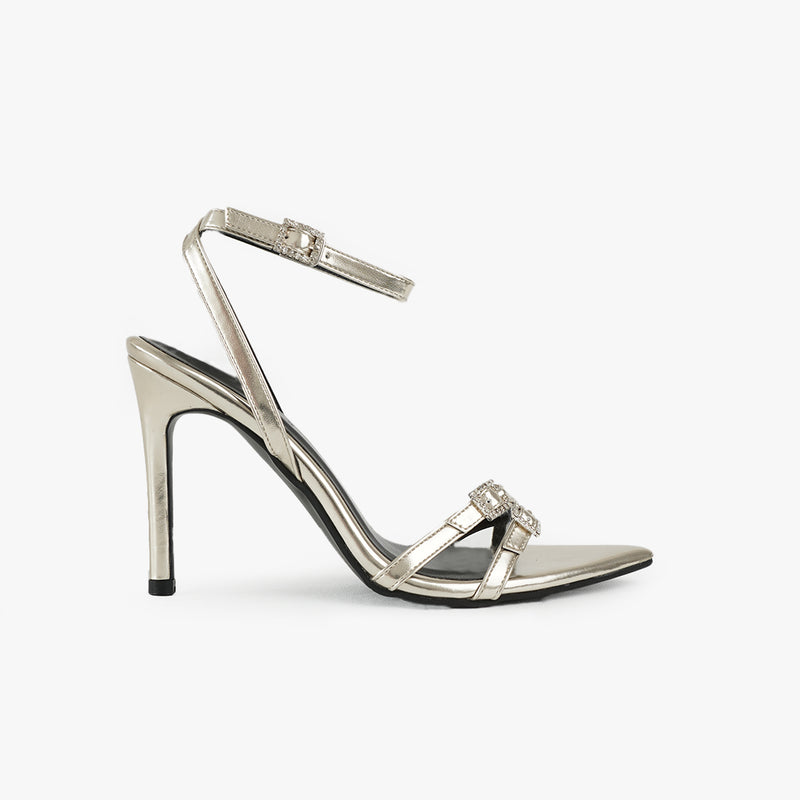 Zivva Heels | Silver