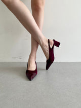 Estella Heels | Maroon