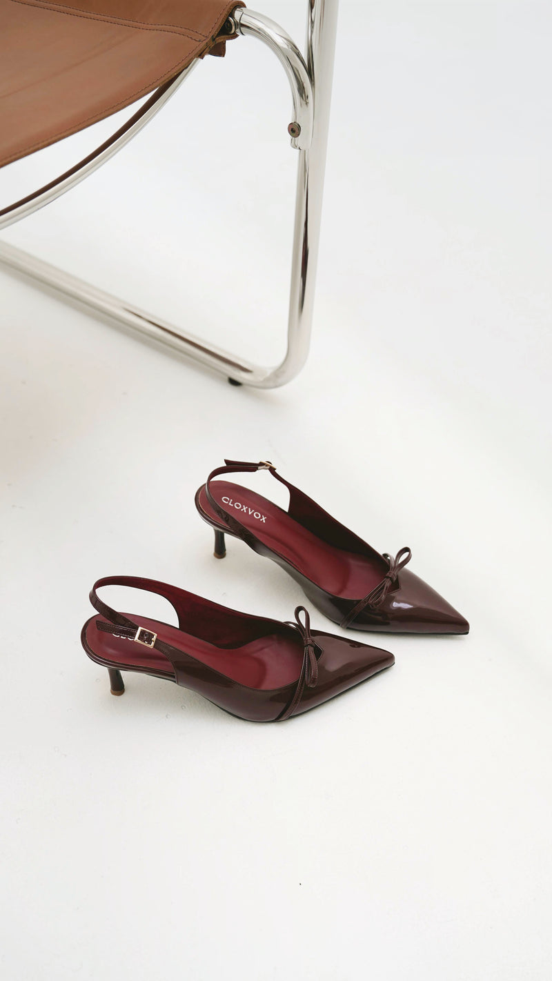 Irene Heels | Maroon