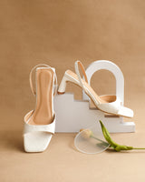 Malva Heels | White