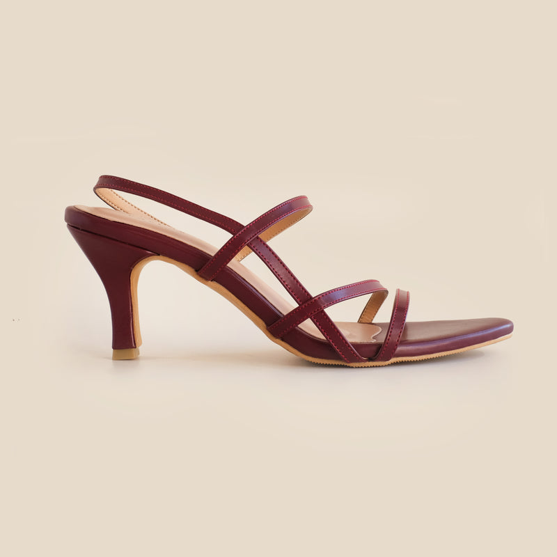 Tisha Heels | Maroon