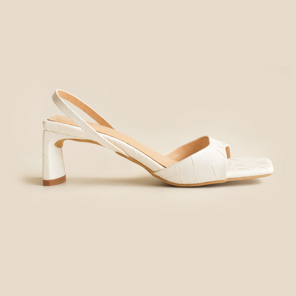 Malva Heels | White