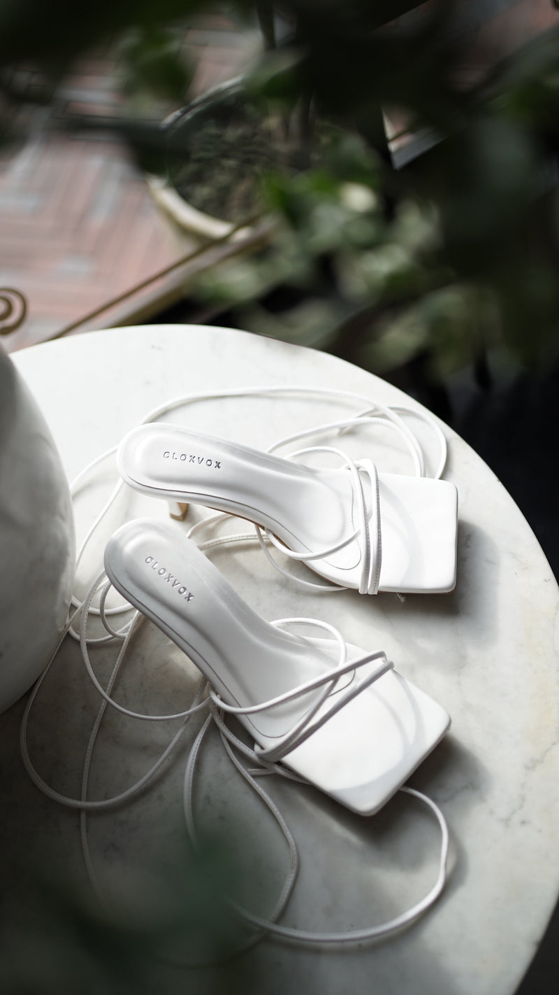 Amalfi Heels | White