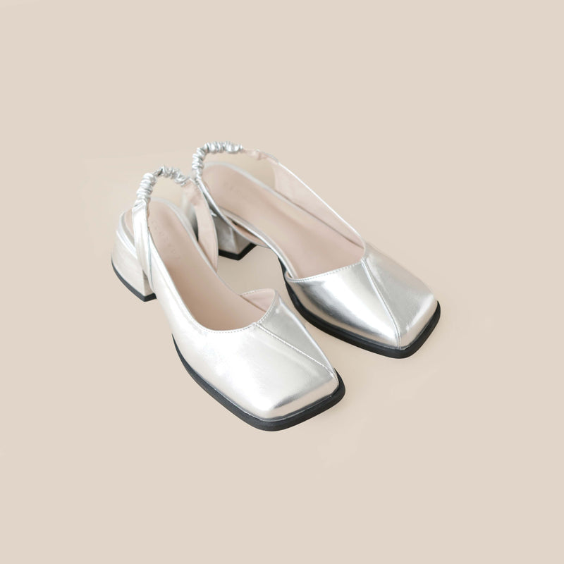 Riley Heels | Silver