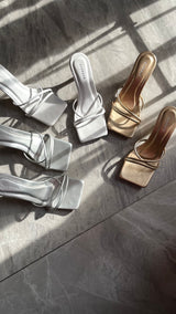 Amalfi Heels | Gold