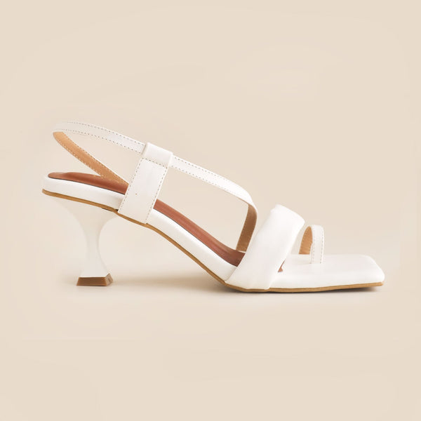 Tezza Heels | White