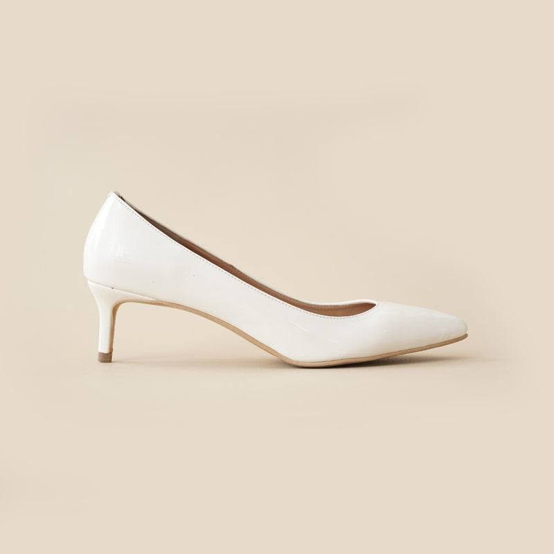 Court Heels | White
