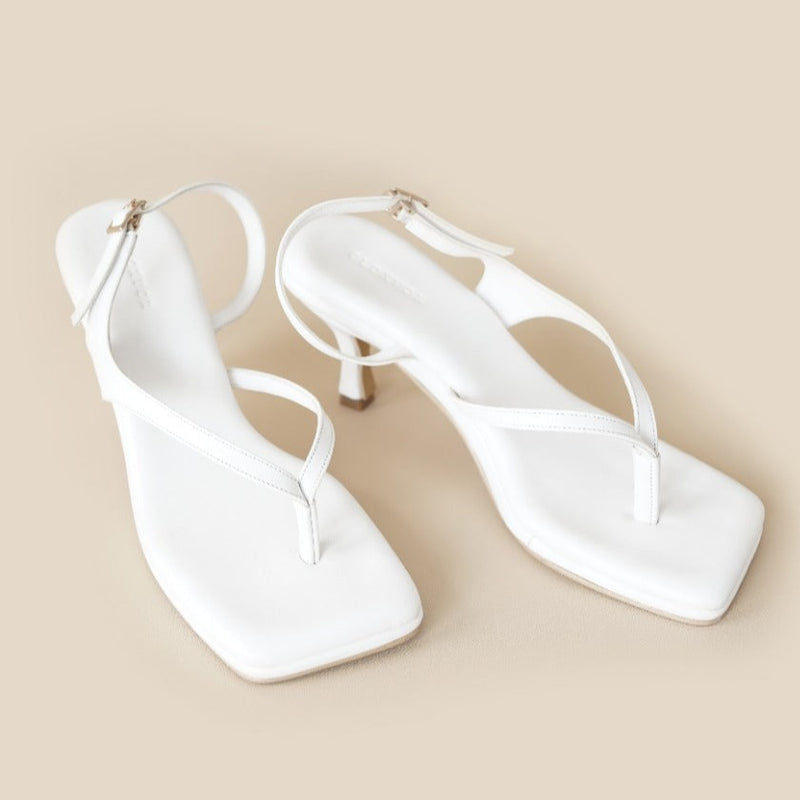Thea Heels | White