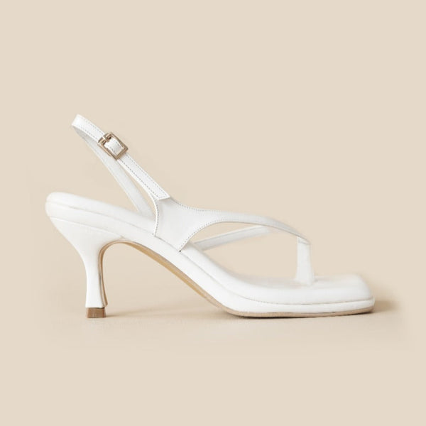 Thea Heels | White