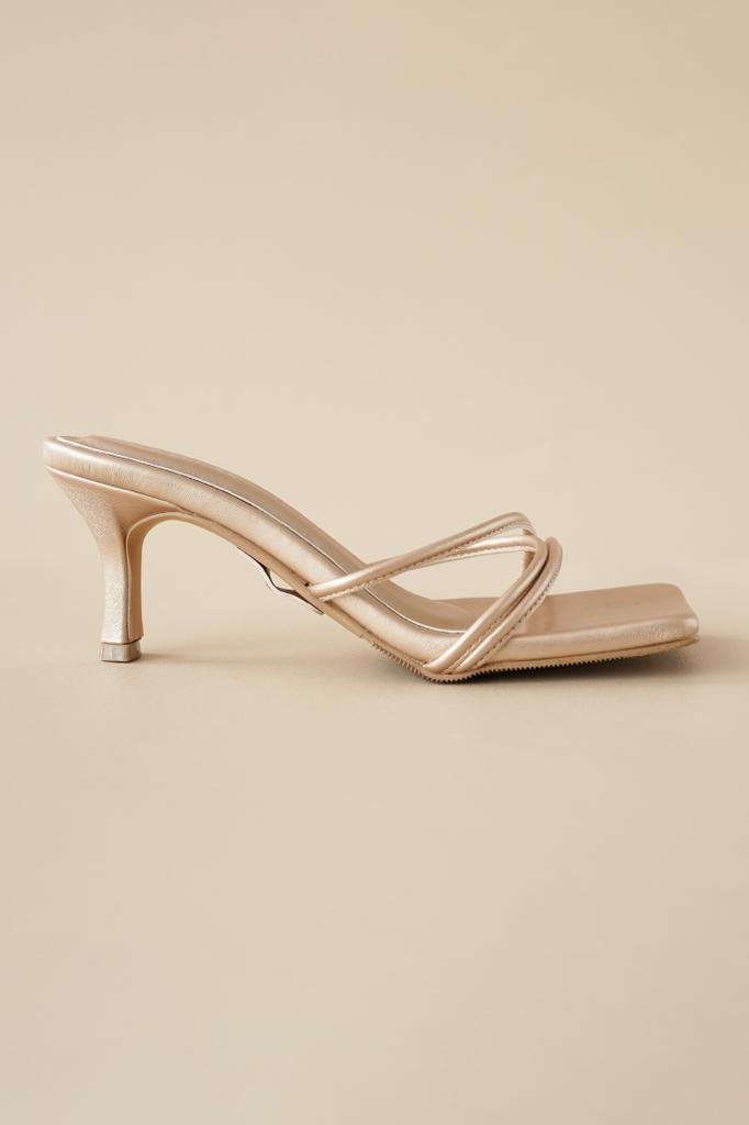 Amalfi Heels | Gold