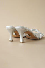 Amalfi Heels | Silver