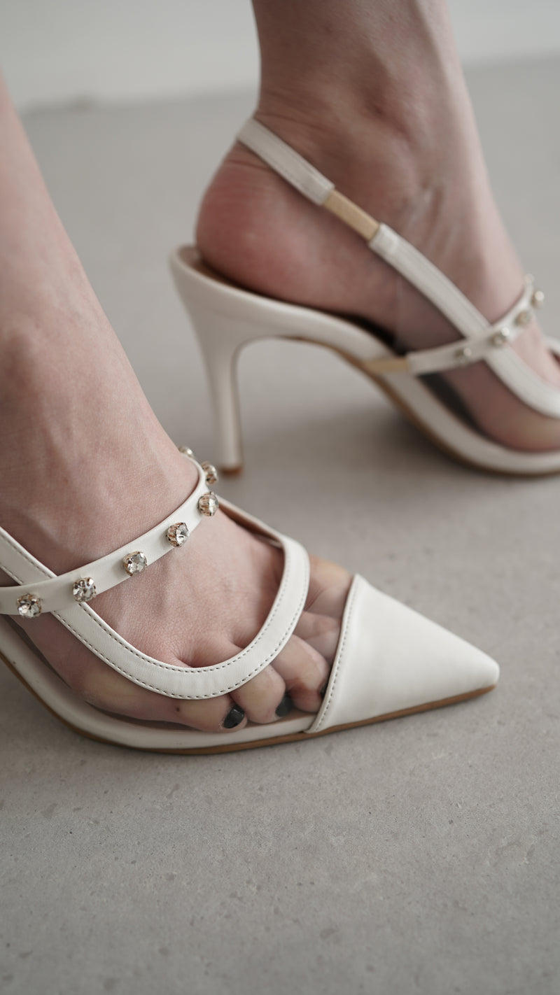 Paris Heels | White