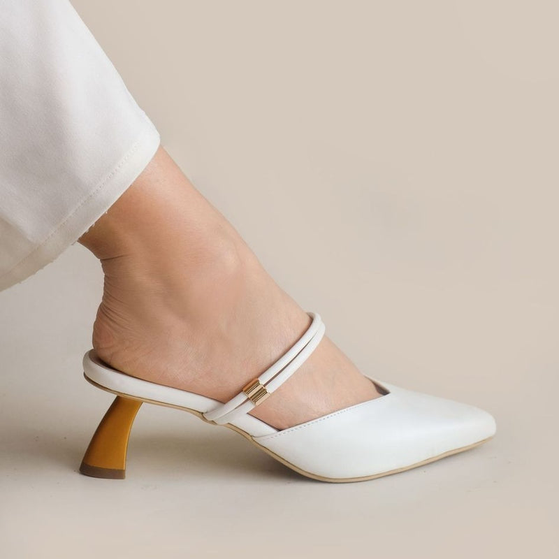 Josey Heels | White